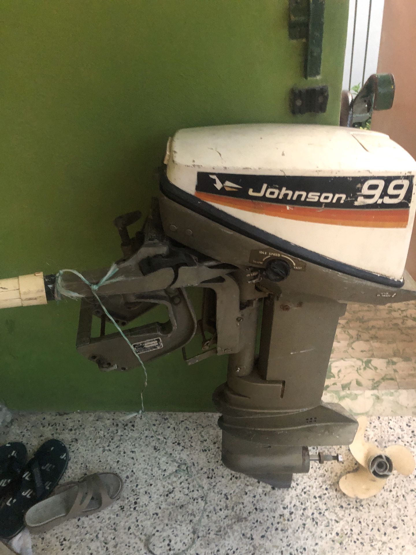 Outboard Johnson engine 9.9 (broken)