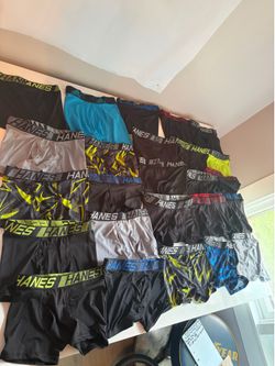 25 Pairs Boys Small Boxer Briefs Bundle - Mostly Hanes - Brand New Mixed Lot