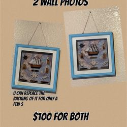 2 Matching Nautical Wall Photos 