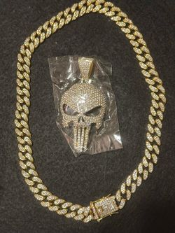 Skull Chain Link Gold Jewelry