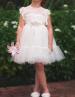 Flower girl/Wedding/ 1st Communion Girl Dress (12)