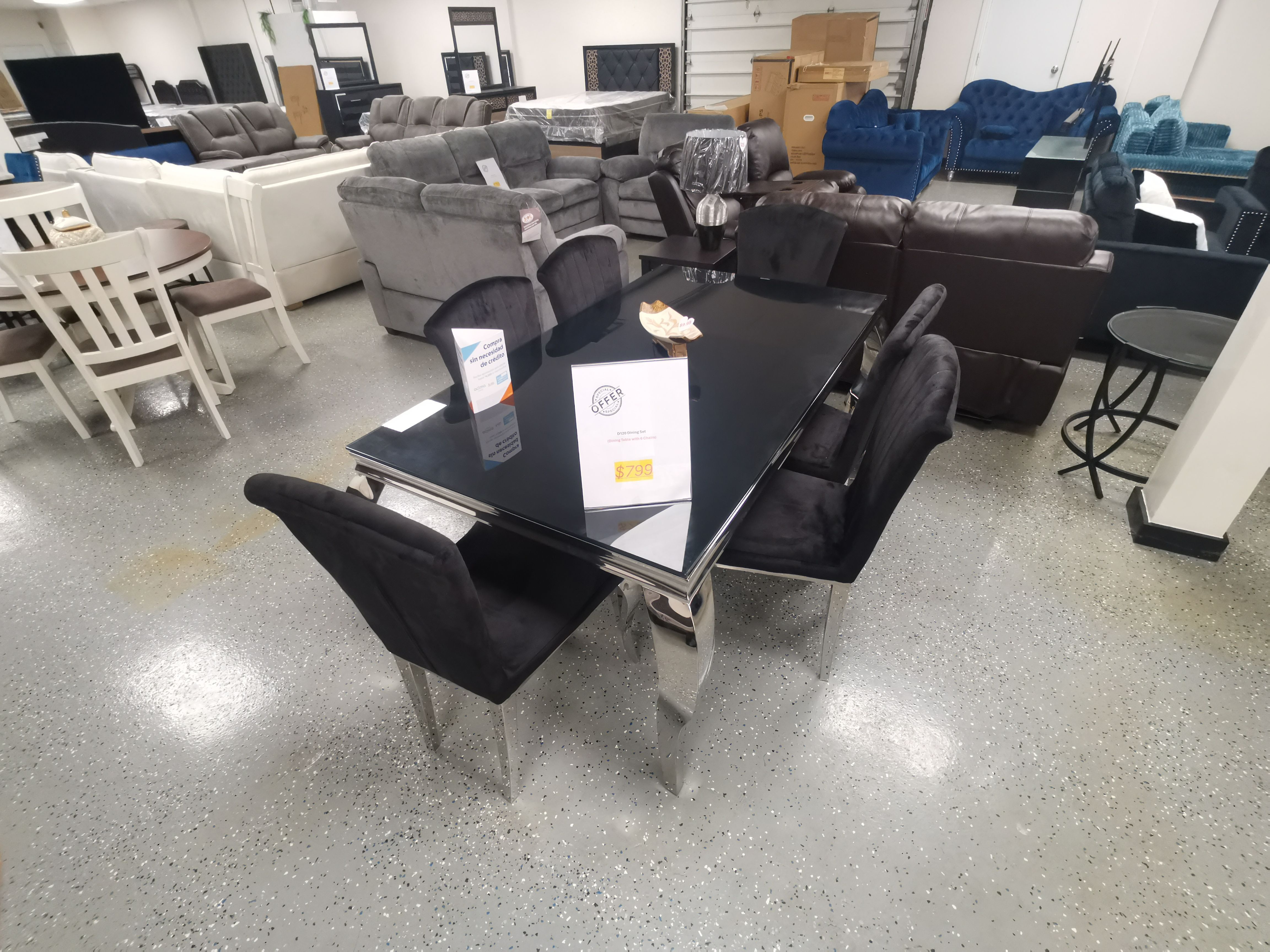 Galss Top Dining Room Set