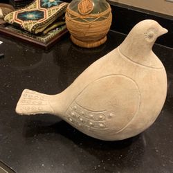 Large Vintage Modernist Ceramic Bird Sculpture 1981