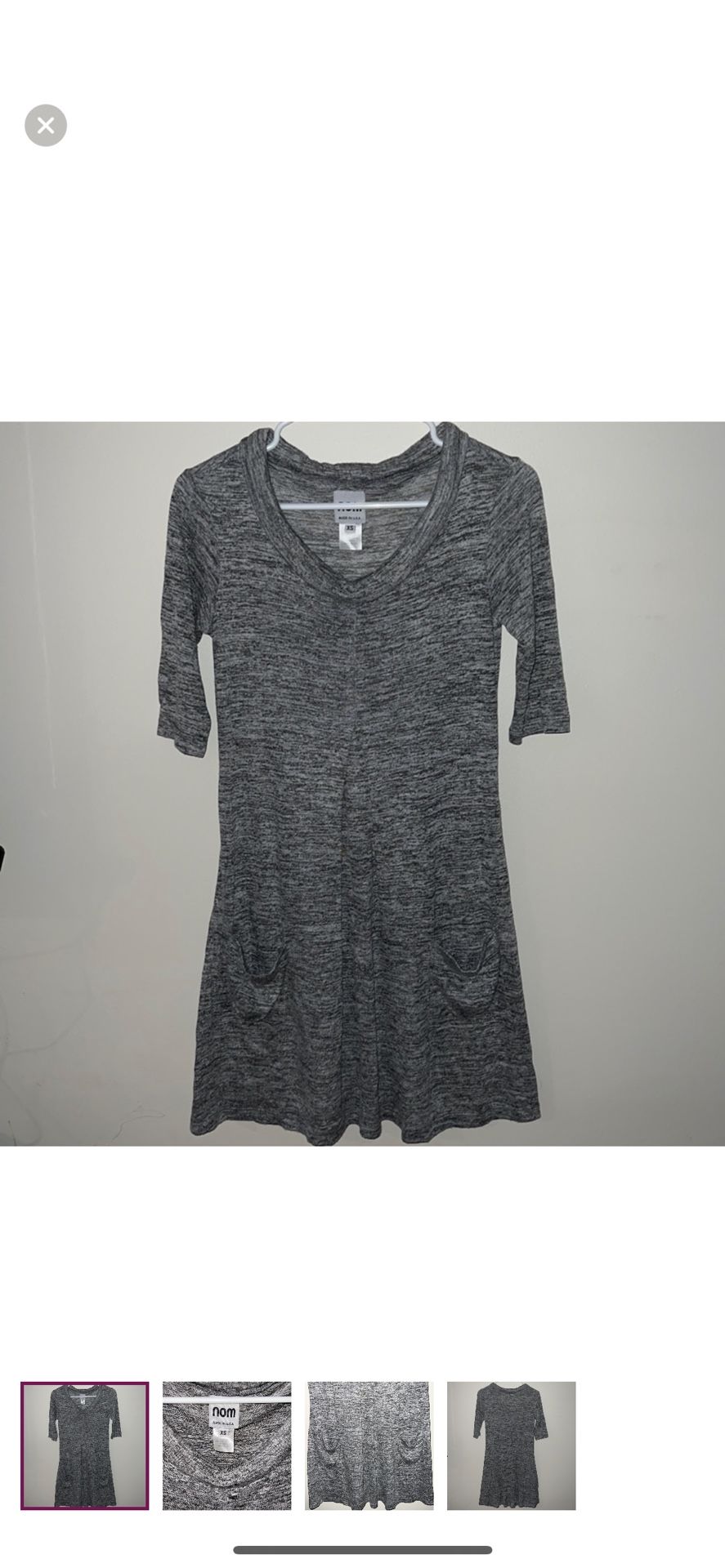 nom maternity dress size XS