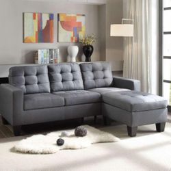 Brand New Sectional In Gray Color In Stock Ready For Delivery 