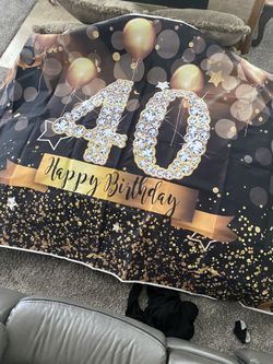 Happy birthday 40th Banner