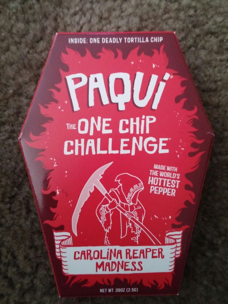 World's hottest pepper Paqui One Chip Challenge Carolina Reaper