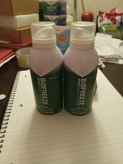 BIOFREEZE SPRAY LOT OF TWO