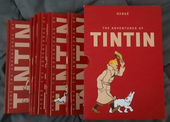 Tintin hardback book box set with companion book