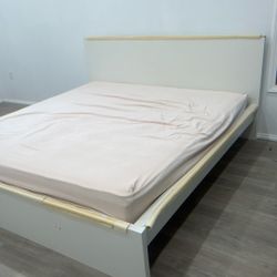 King size bed with mattress $100