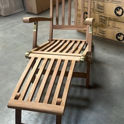 Teak Steamer deck chair