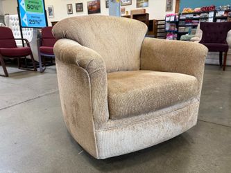 FLEXSTEEL Golden Upholstered Accent Club Chair with Swivel and Rocking Feature