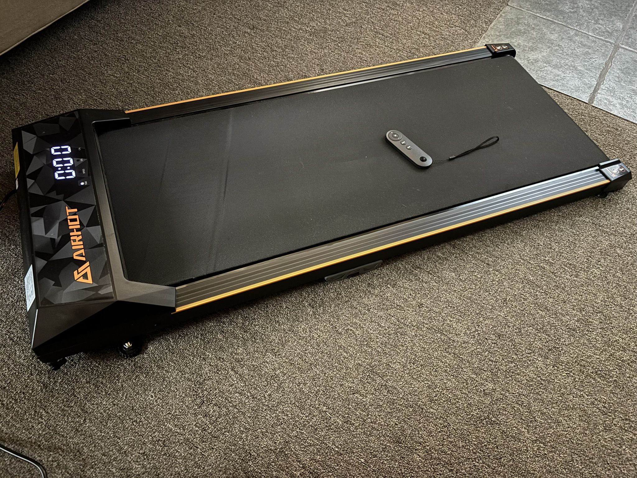 AIRHOT Walking Pad with Incline Under Desk Treadmill with Remote Control (265 lbs Capacity)