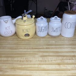 Rae Dunn Canisters And Mugs