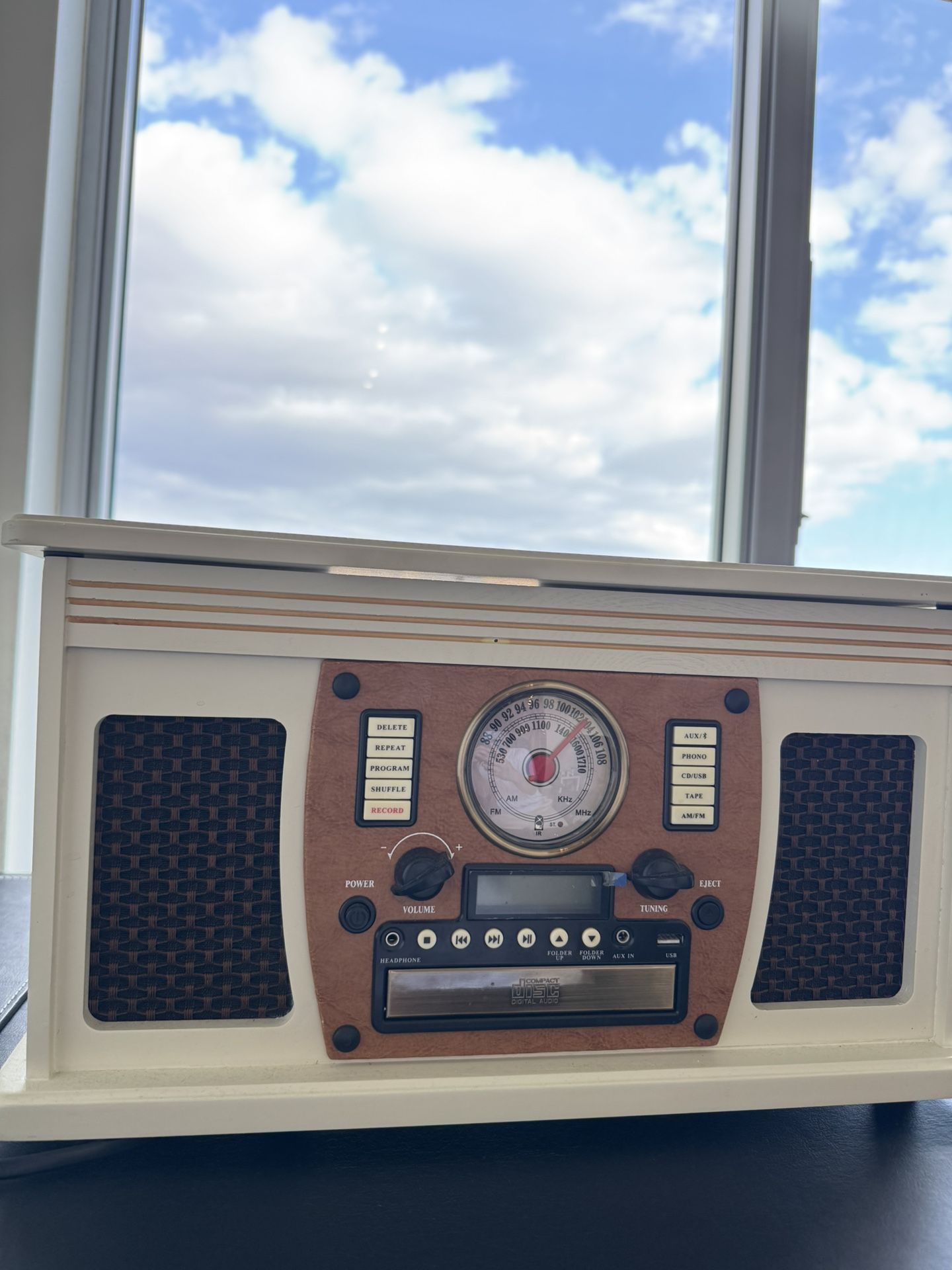 3 - Speed Turntable Decorative Record Player with Bluetooth LP Player
