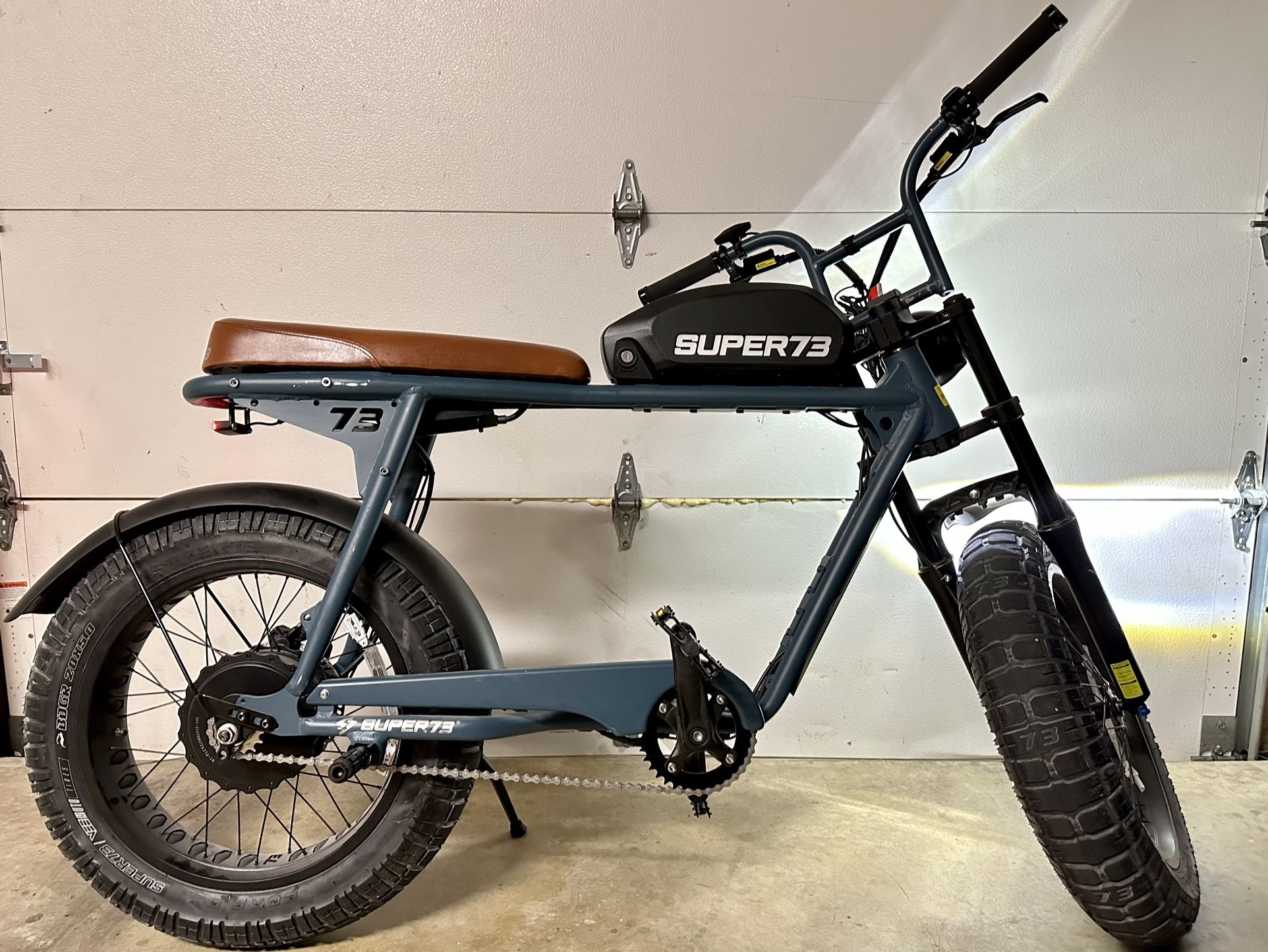 Super73 S2 Hudson Blue Electric Bike 20+ Mph 75 Miles Max Range