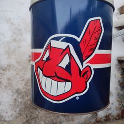 Indians Large Potatoe Chip Can 