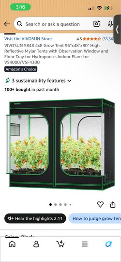 Grow tent