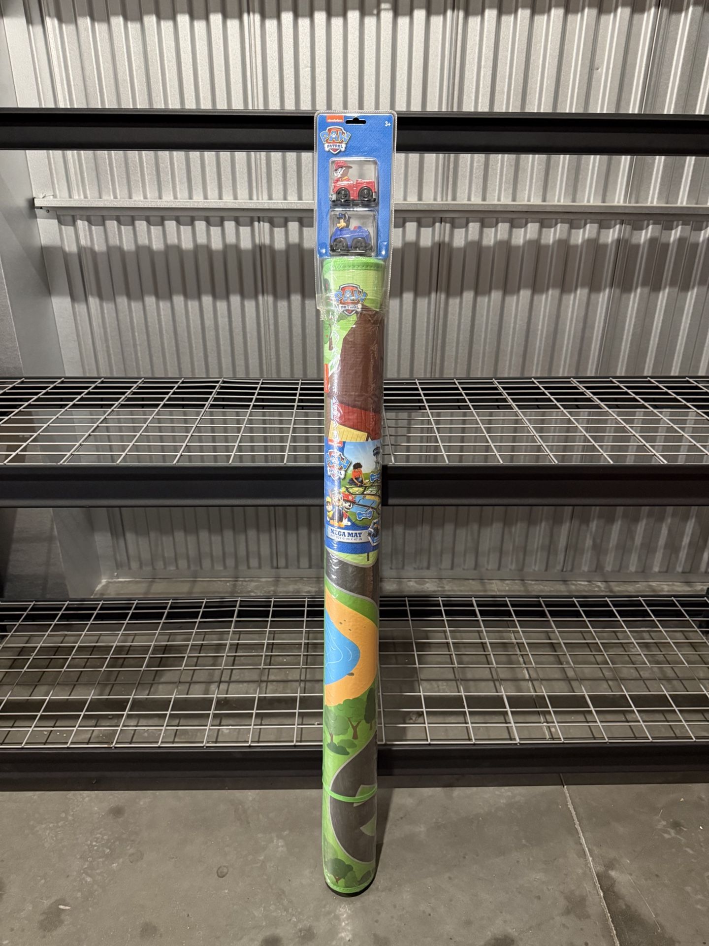 NEW Paw Patrol - Floor Playmat & 2 Toy Cars, 47” x 61", 2 Character Vehicles, Durable EVA Foam Mat, Portable