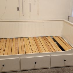 Twin Bed Frame With Drawers