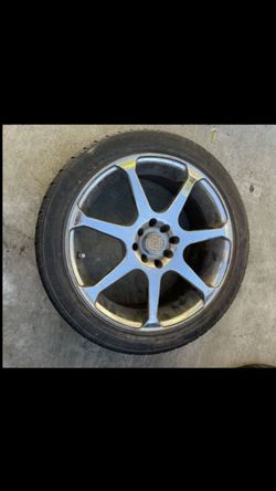 1 — 215/45r17 4x100 4x3.94 4x114.3 4x4.5 Honda Civic Fit Miata Xa Xb Ia Echo Accord Versa Sentra Wheel Rim Good Treads Tire!!!!!!!!!!