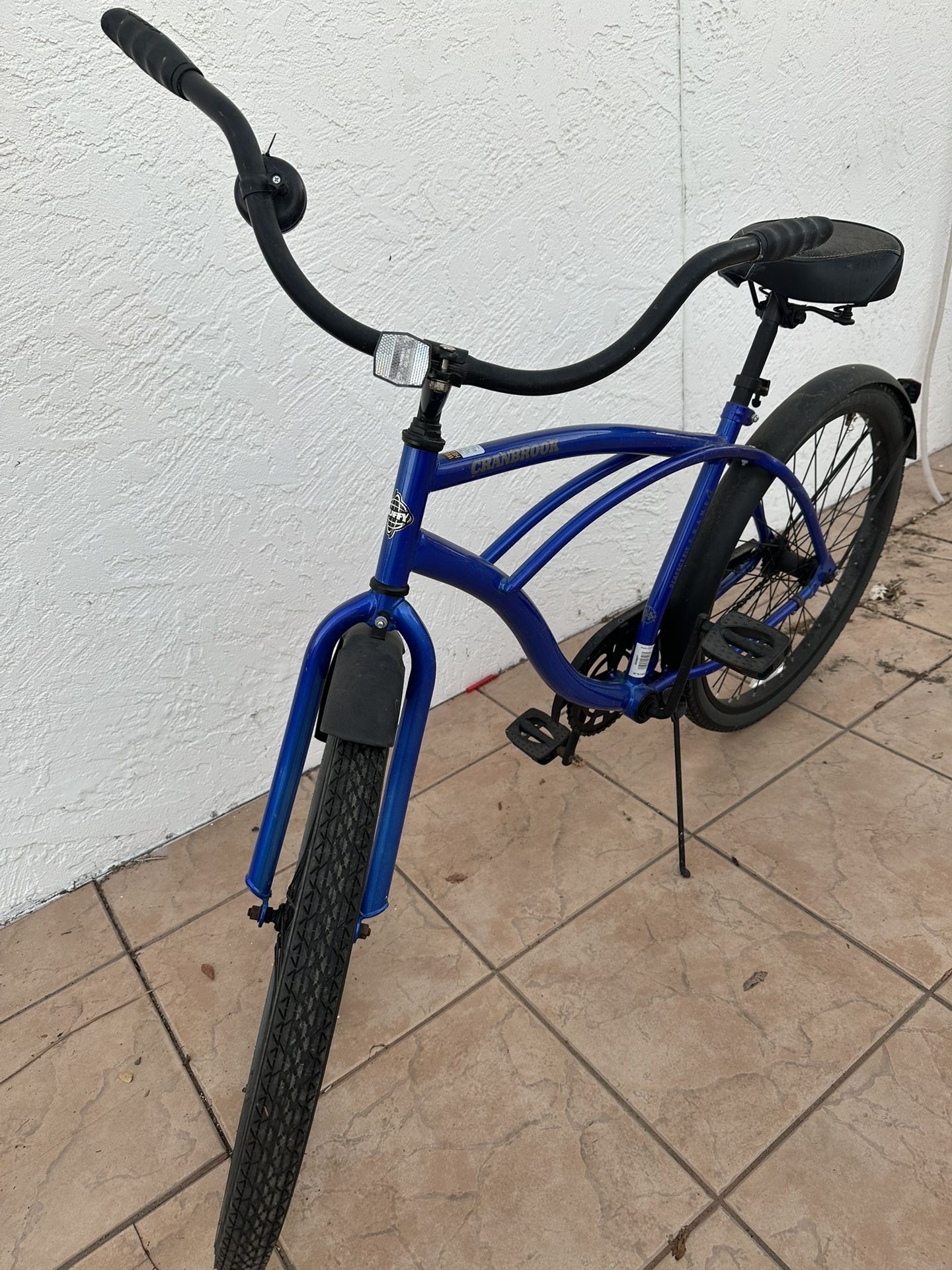 Blue Beach Cruiser Bike