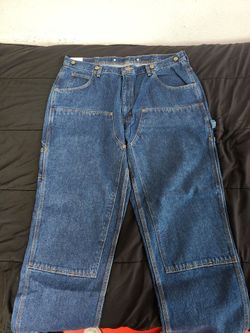 Key Blue Denim Logger Dungaree Jeans