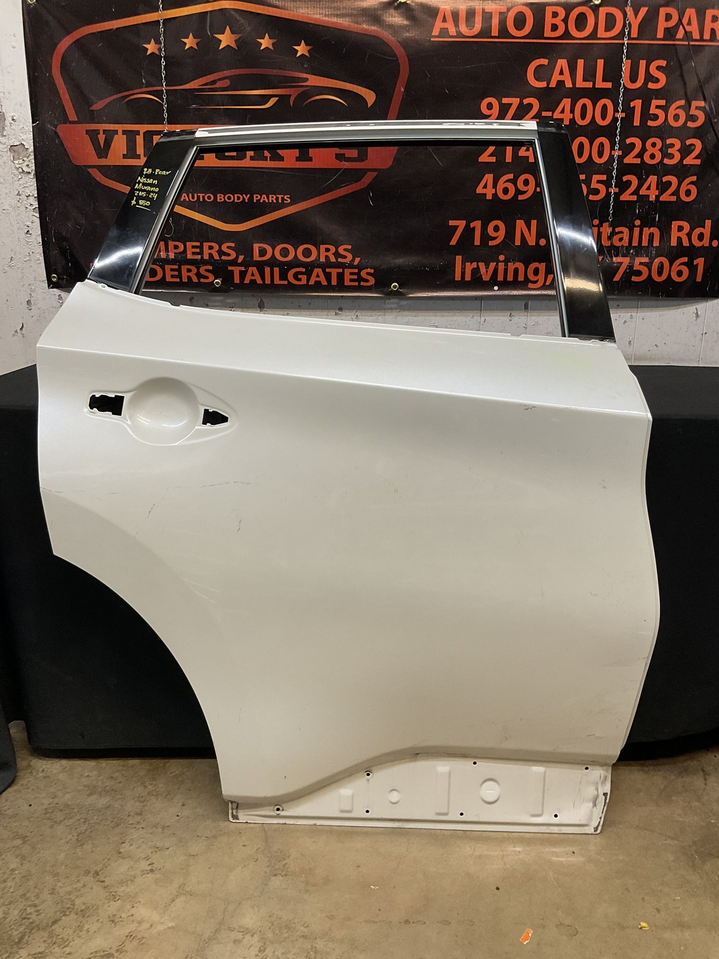 NISSAN MURANO 2015-2024 RH REAR DOR SHELL OEM