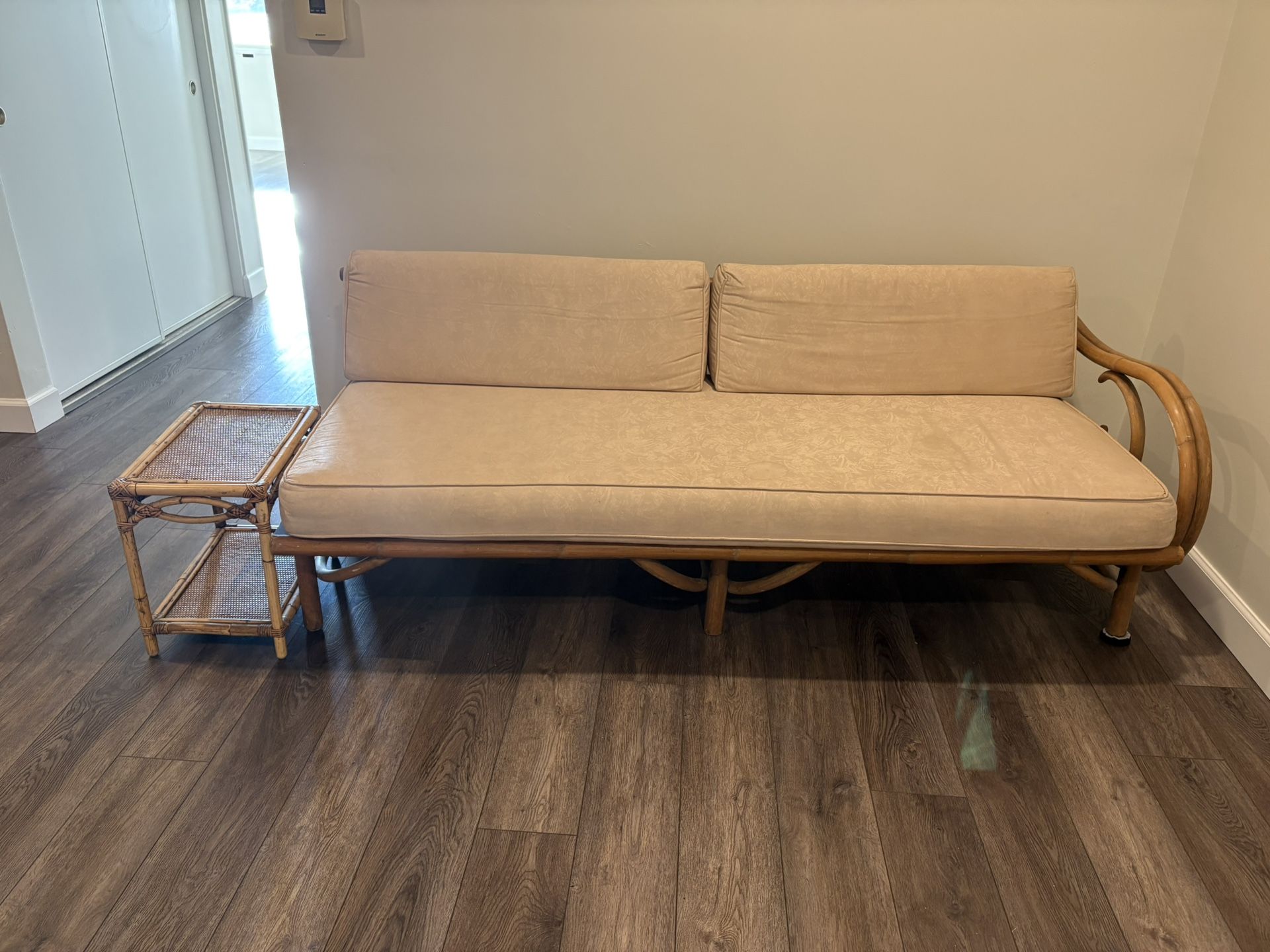 Bamboo style Mid Century Sofa