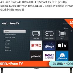 43” Onn. television 