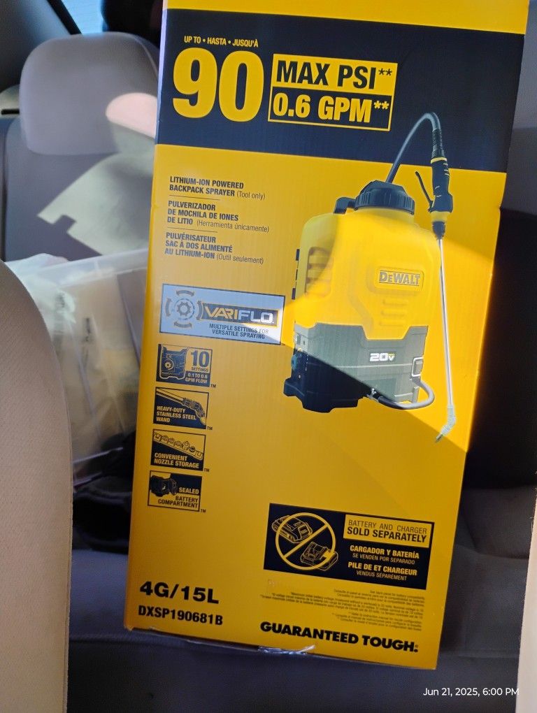 DeWalt Backpack Sprayer