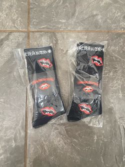 $25 Black Chrome Heart Socks🧦