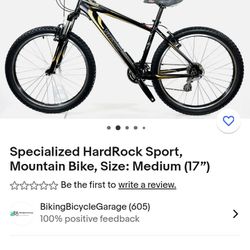 Specialized Hardrock Mountain Bike