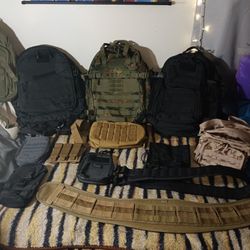 Tactical Backpack & Gear Collection