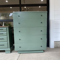 Mid Century, Modern Tall, Large Dresser