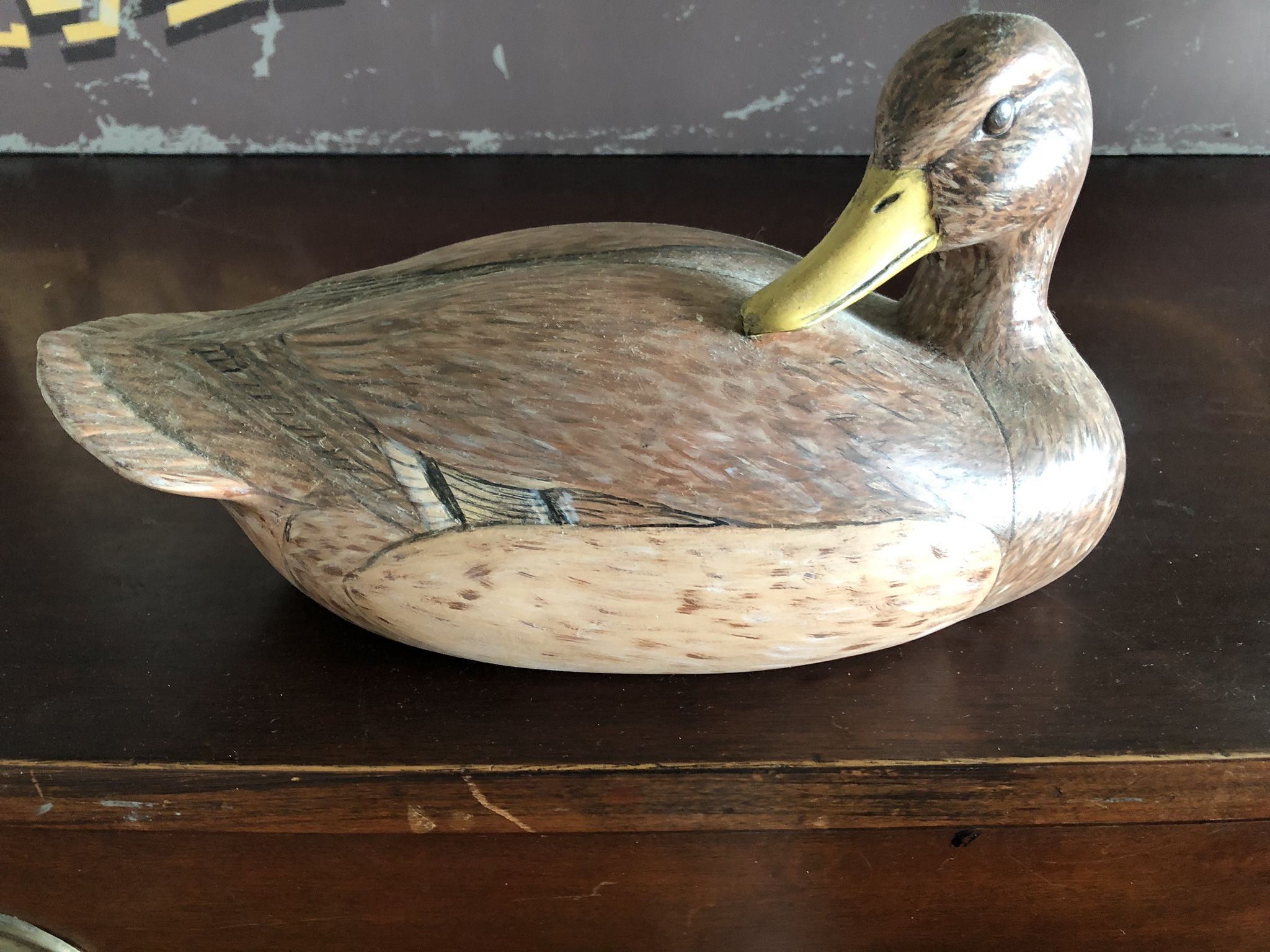 2 Hand painted Ceramic Ducks