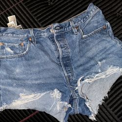 Denim Levi Jean Shorts 