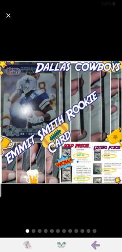 Dallas Cowboys, Emmit Smith, Rookie Card