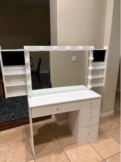 White vanity