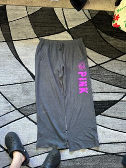 Pink wideleg baggy sweatpants