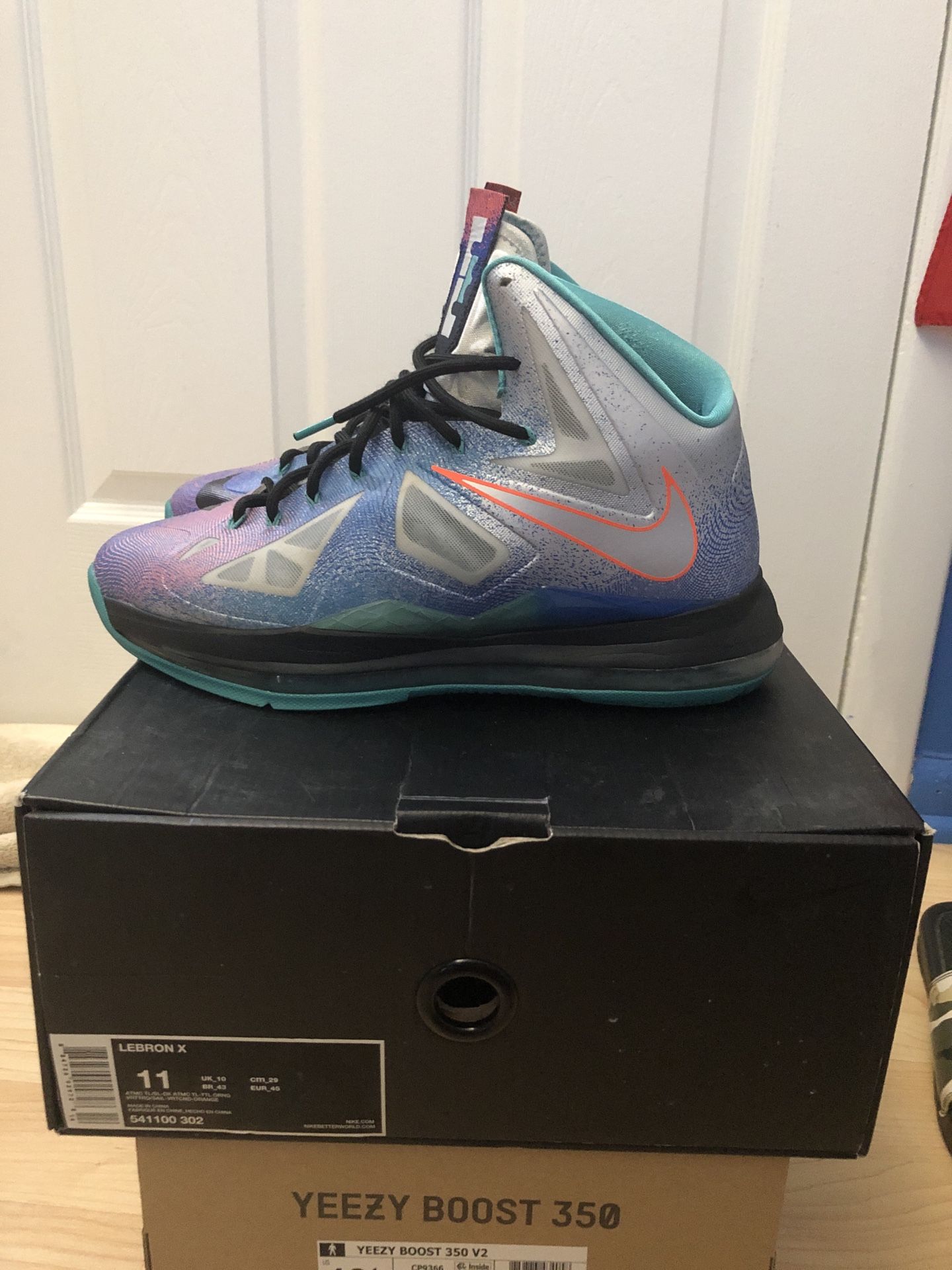 Nike Lebron 10 Pure Platinum Size 11 Og All