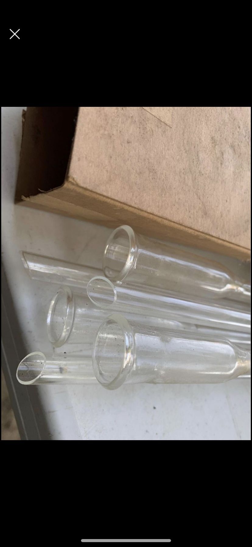 Vintage Apothecary Lab Glass Sargent 580MM Condenser Tubes in box