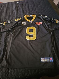 🏈 Drew Brees #9 New Orleans Saints Jersey – Size 52 – Super Bowl Patch