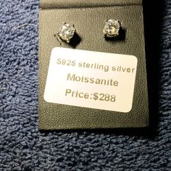 Moissanite S925 Sterling Earrings