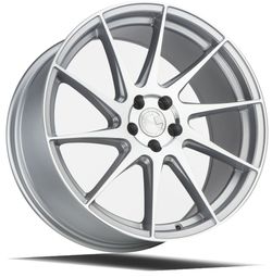 18x8.5 AodHan AH09 Gloss Silver Machined Face Wheels