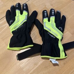 InBike Cycling Gloves Windproof Reflective Mens M