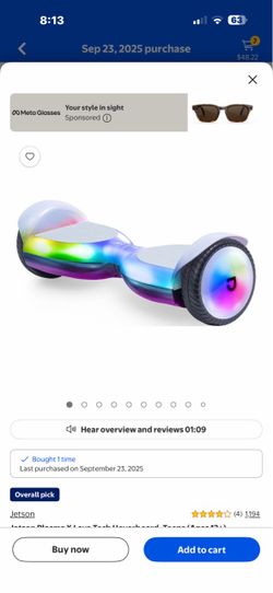 Jetson Plasma X Lava Tech Hoverboard – Iridescent – Bluetooth – Works Great
