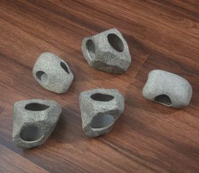 Set of 5 Aquarium Rocks New