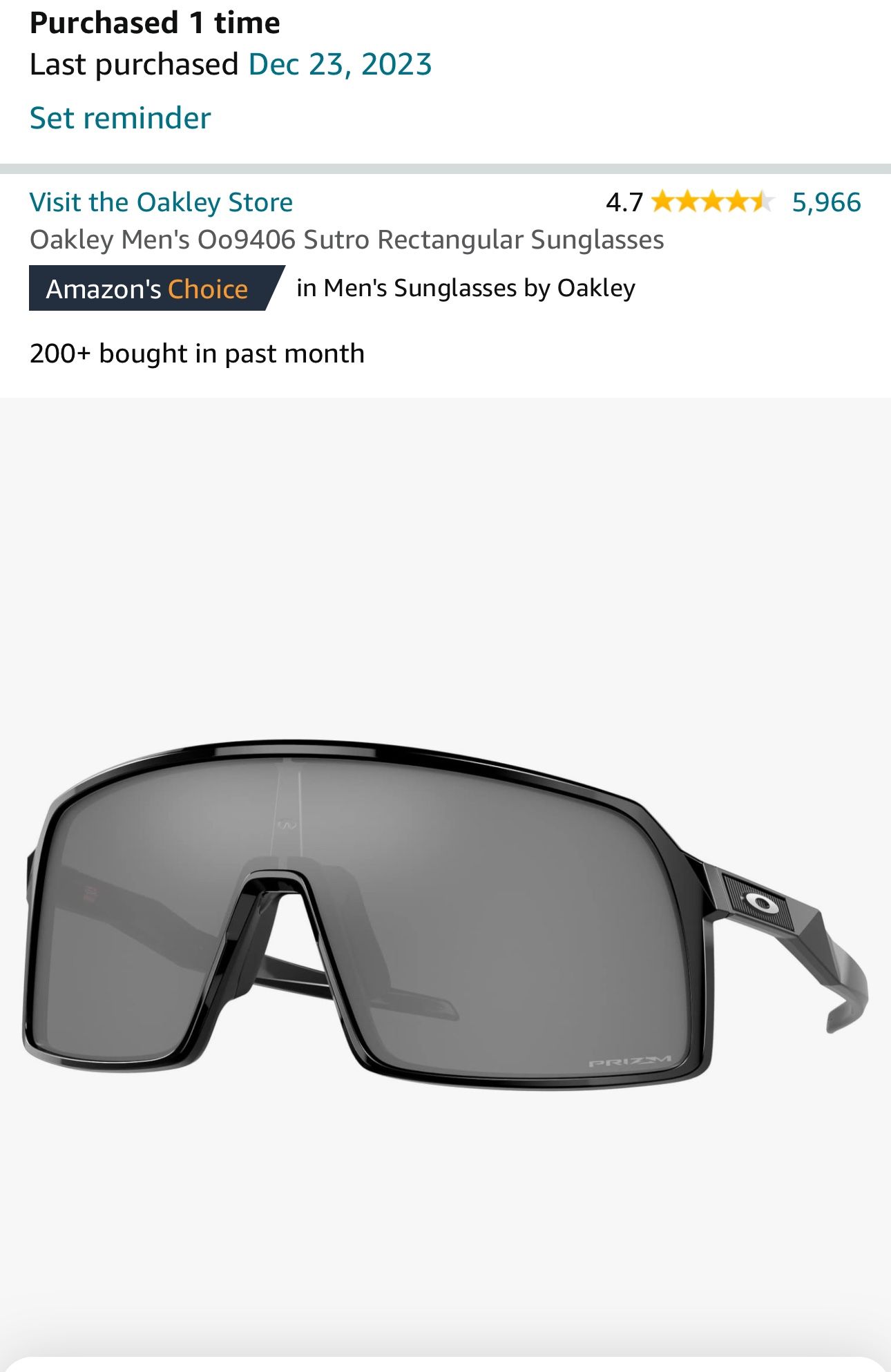 Oakley Men's Oo9406 Sutro Rectangular Sunglasses