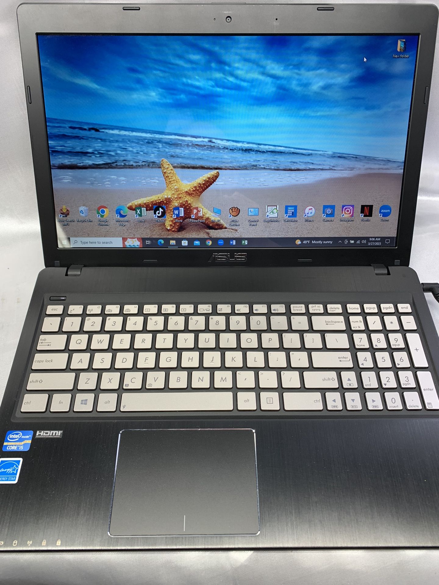 i5 …i5.ASUS NOTEBOOK Looks LIKE NEW…130. GB SSD…..8.0-RAM .FASTER and READY FOR CLASSES ON LINE OR WORK FROM HOME (ZOOM) Comes With Warranty ….